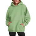 thumbnail image 1 of LEBONYARD Women's Trendy Oversized Hooded Thicken Wool Solid Colored Casual Long Sleeve Pullover Sweatshirts Casual Loose Fit Fleece Sweatshirts, 1 of 7