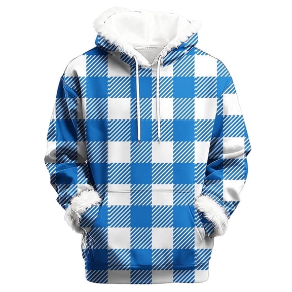 LEBONYARD Women's Trendy Plus Size Drawstring Plush Hooded Cuff Comfy Solid Colored Long Sleeve Pockets Casual Loose Warm Fit Pullover Sweatshirts