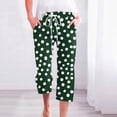 thumbnail image 1 of LEBONYARD Women's Wide Leg Trousers,Women Casual Pants Straight Leg Drawstring Elastic Waist Loose Comfy Trousers with Pockets Multicolor XXXL, 1 of 5