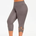 thumbnail image 1 of LEBONYARD Womens Capris Yoga Pants Loose,Knee Length Leggings for Women plus size,Women's Comfortable Cropped Leisure Time Pants Sweatpants Yoga Pants Gray XL, 1 of 9