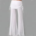 thumbnail image 1 of LEBONYARD Womens Casual Wide Leg Pants,Wide Leg Pants Women Dressy Spring,Women's Loose High Waist Wide Leg Pants Workout Out Leggings Casual Trousers Yoga Gym Flare Pants White XL, 1 of 6