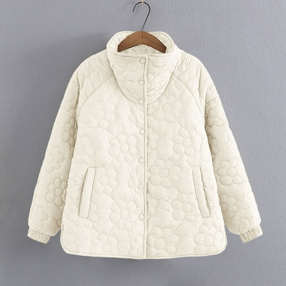 LEBONYARD Womens Jackets Lightweight Plus Size,Women Warm Pocket Coat Long Jacket Winter Sleeve Down Parkas White XXXXL