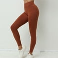 thumbnail image 1 of LEBONYARD Womens Leggings Plus Size,Plus Size Pants for Women new trendy,Women Patchwork High Waist Stretch Strethcy Fitness Leggings Yoga Pant Brown S, 1 of 9