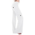 thumbnail image 1 of LEBONYARD Womens Pants Clearance,Pants for Women Dressy Casual,Yoga Leggings for Women High Waisted Yoga Casual Pants Workout Leggings Cargo with 4 Pockets Yoga Pants White XXXXL, 1 of 8