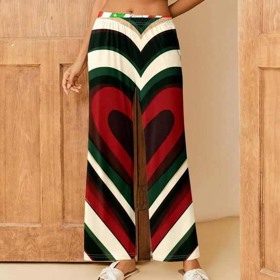 LEBONYARD Womens Pants with Pockets,Womens Pants Clearance,Women's Printed Fashionable Loose and Comfortable Sleeping Pants Multicolor XXL