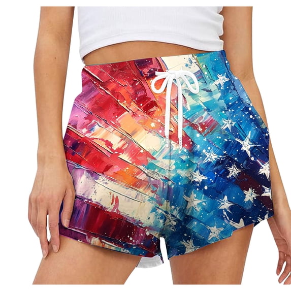 LEBONYARD Womens Shorts Clearance $5,Fashion Women Summer Pocket Solid Casual Elastic High Waist Workout Shorts Blue S