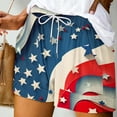 thumbnail image 1 of LEBONYARD Womens Shorts Clearance $5,Women's Shorts in Fashionable Styles,Women's Summer Printed Pocket Bandage Shorts Casual Pants Multicolor M, 1 of 4