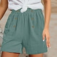 thumbnail image 1 of LEBONYARD Womens Shorts Clearance,Women's Shorts for a Relaxed Look,Fashion Women Sweat Shorts Summer Casual Loose Solid High Waist Short Pants Green XXL, 1 of 5