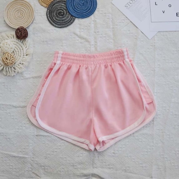 LEBONYARD Womens Shorts High Waist,Women's Shorts with Pockets for Convenience,,Fashion Women Sexy Splice Casual Fitness Workout Elastic Waist Slim Beach Shorts