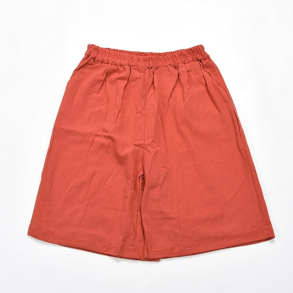 LEBONYARD Womens Shorts with Pockets,Women's Shorts for a Modern and Stylish Style,,Women's Elastic Waist Pocket Cotton Linen Shorts and Shorts