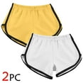 thumbnail image 1 of LEBONYARD Womens Summer Shorts Clearance under $10,2pcWomen Casual Summer Sports Shorts Workout Yoga Shorts Active Shorts Yellow S, 1 of 7