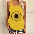 thumbnail image 1 of GaThRRgYP Going Out Tops for Women,Plus Size Tops for Women,Women's Funny Printing Tank Fit Round Neck Sleeveless Tunic Tee Tops Yellow XXL, 1 of 5