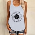 thumbnail image 1 of LEBONYARD Womens Tank Tops $4.98,Women's Funny Printing Tank Fit Round Neck Sleeveless Tunic Tee Tops White XXXL, 1 of 5