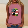 thumbnail image 1 of LEBONYARD Womens Tops Clearance under $5,Women's Casual Independence Day Sleeveless Round Neck Top Pink XXL, 1 of 4