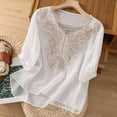 thumbnail image 1 of LEBONYARD Womens Tops Plus Size,Tops for Women Women's Casual Short Sleeve Round Neck Tops Summer Loose Tee Shirts Blouse White M, 1 of 7