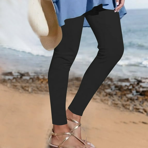 LEBONYARD Womens Yoga Pants Clearance under $5,Plus Size Pants Clearance,Women's Fashion Print Leggings with Yoga Sport Elastic Pants Black L