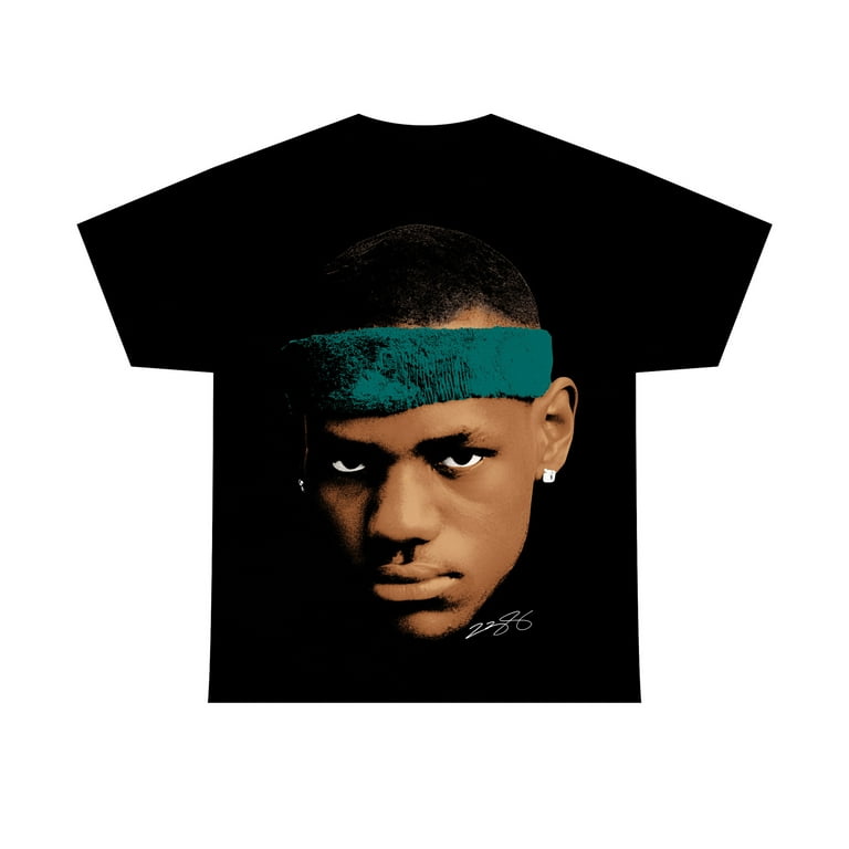 LEBRON JAMES T SHIRT Rare Exclusive Jumbo Merch The Last Dance Vintage 90s Style Face Tee