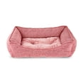 thumbnail image 1 of Vibrant Life Medium Bolster Cat or Dog Bed, Pink, 21" x 25", 1 of 7