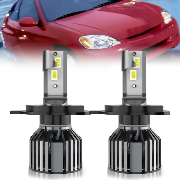 LECCIBUB LED Headlight Bulbs Compatible With Honda Insight 2000-2006,9003 High Low Beam Headlights,6500K White,Plug and Play,Pack of 2