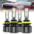 thumbnail image 1 of LECCIBUB LED Headlight Bulbs Compatible With MAZDA CX-5 2013-2016,9005 High Beam + H11 Low Beam Light Bulb,6500K White,Plug and Play,Pack of 4, 1 of 9