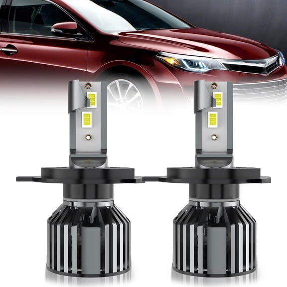 LECCIBUB LED Headlight Bulbs Compatible With Toyota Avanza 2007-2019,9003 High Low Beam Headlights,6500K White,Plug and Play,Pack of 2