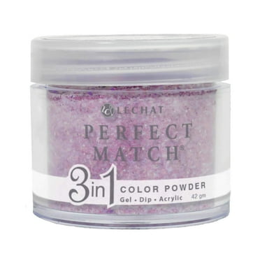 LECHAT Perfect Match 3in1 Powder - 40 Days In Rio, GlitterPinkPurple, 1.48 ounces
