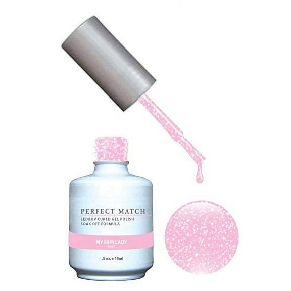 LECHAT Perfect Match Pair of Soak off Gel + Matching Nail Polish - PMS14 My Fair Lady
