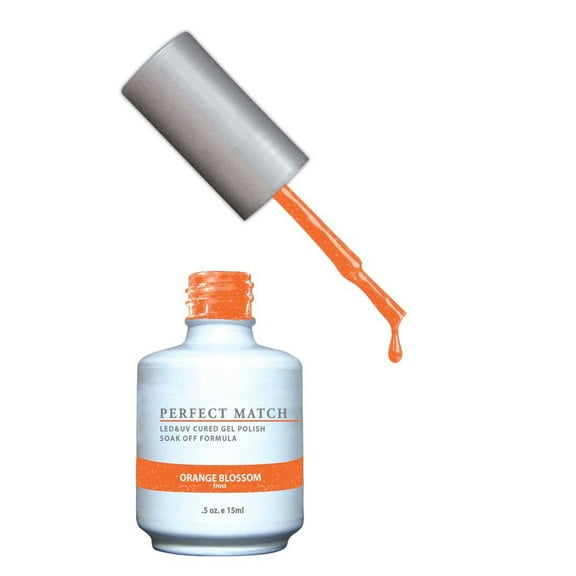 LECHAT Perfect Match Pair of Soak off Gel + Matching Nail Polish PMS145 - Orange Blossom