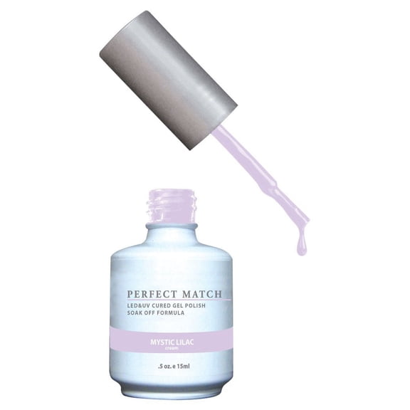 LECHAT Perfect Match Pair of Soak off Gel + Matching Nail Polish PMS170 - Mystic Lilac