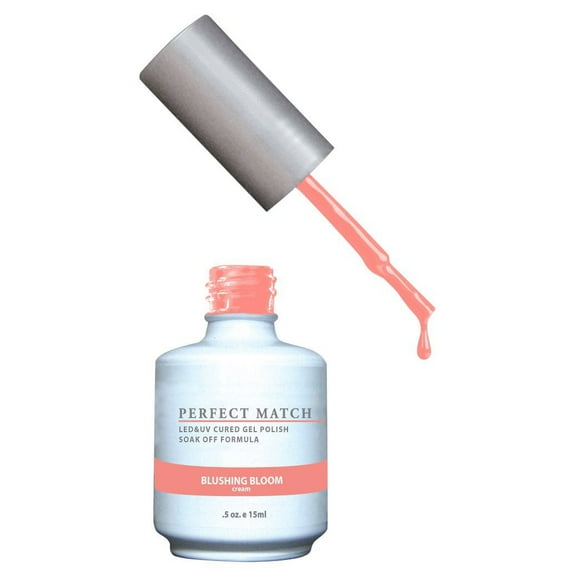LECHAT Perfect Match Pair of Soak off Gel + Matching Nail Polish PMS171 - Blushing Bloom