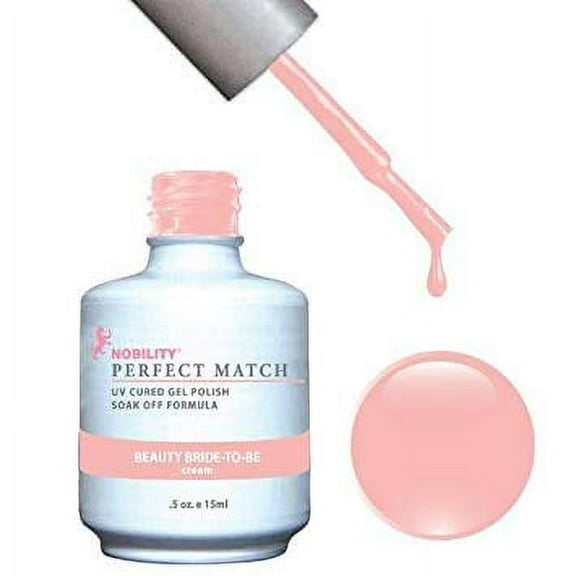 LECHAT Perfect Match Pair of Soak off Gel + Matching Nail Polish - PMS50 Beauty Bride-To-Be