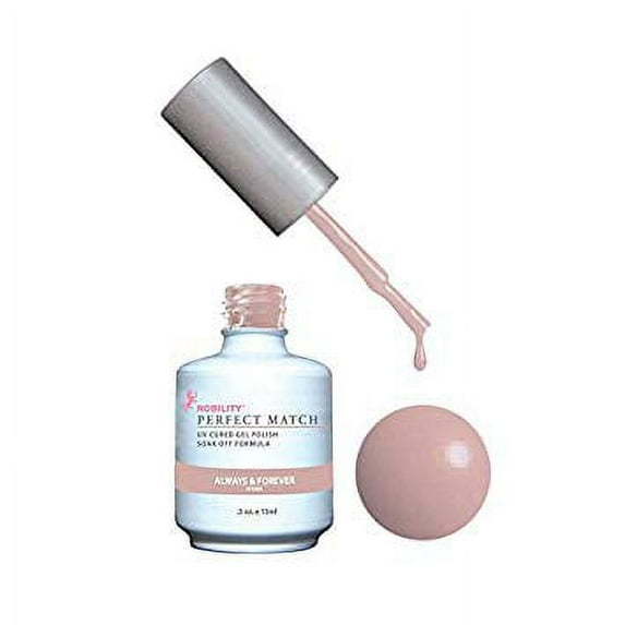 LECHAT Perfect Match Pair of Soak off Gel + Matching Nail Polish - PMS72 Always & Forever