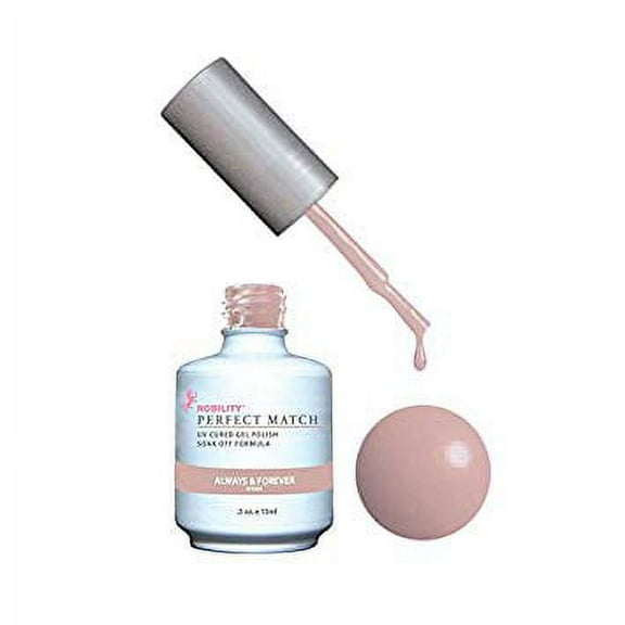 LECHAT Perfect Match Pair of Soak off Gel + Matching Nail Polish - PMS72 Always & Forever