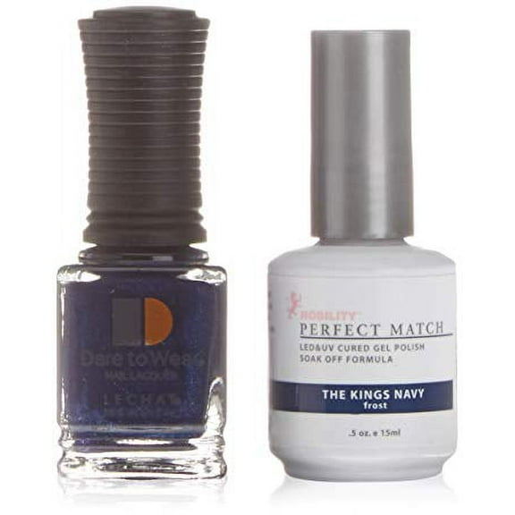LECHAT Perfect Match Pair of Soak off Gel + Matching Nail Polish - PMS74 The Kings Navy