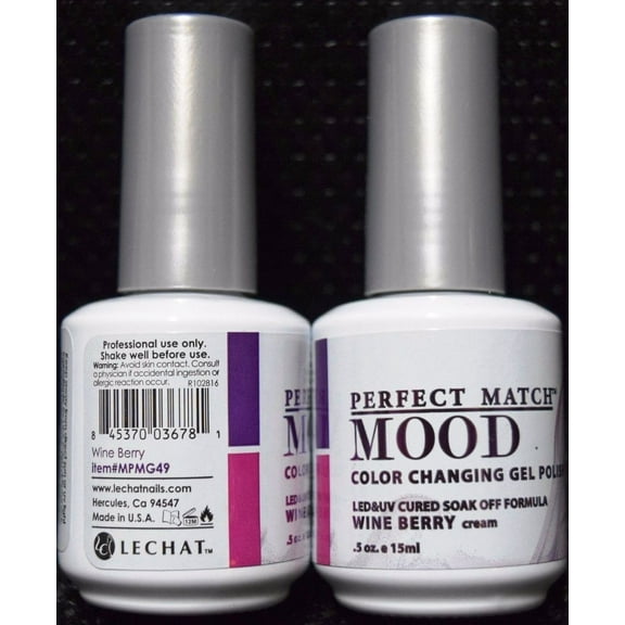 LECHAT Soak off Gel Mood Changing Color - MPMG49 Wind Berry