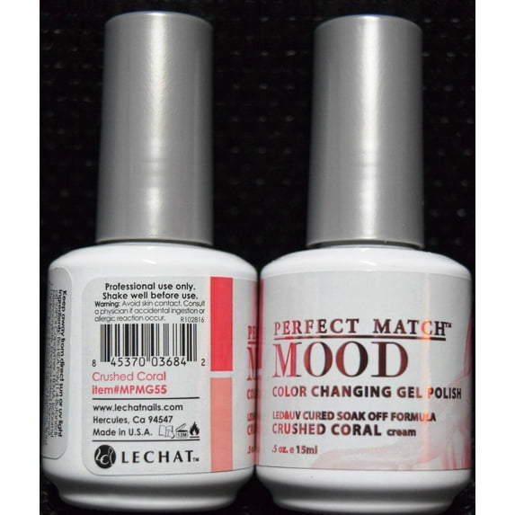 LECHAT Soak off Gel Mood Changing Color - MPMG55 Crushed Coral