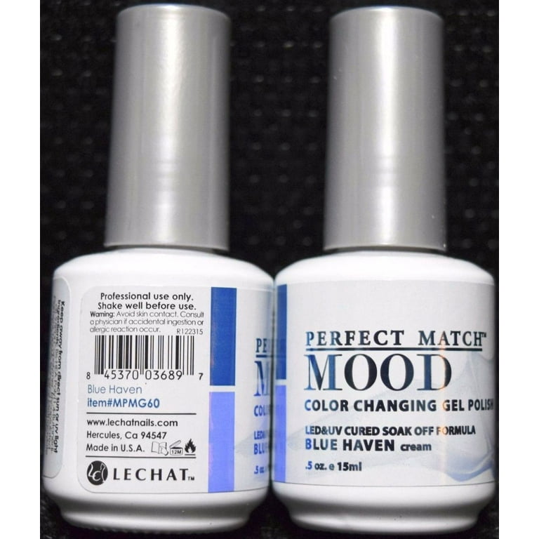 Blue mood top changing nail polish