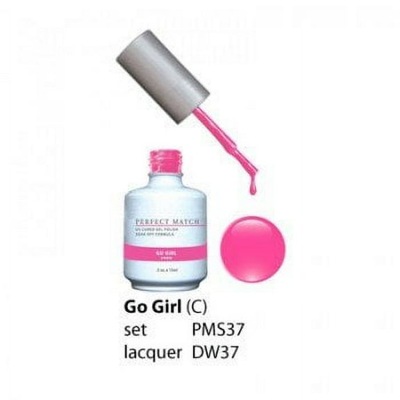 LECHATPerfect Match Pair of Soak off Gel + Matching Nail Polish - PMS37 Go Girl