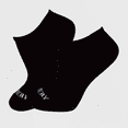 thumbnail image 1 of LECHERY Unisex Low-cut Socks (1 Pair) - One Size, Black, 1 of 4