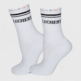 thumbnail image 1 of LECHERY® Unisex Pride Half-crew Socks (1 Pair) - One Size, White/Black, 1 of 4
