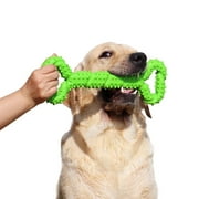 LECHONG Christmas Dog Toys Durable Dog Chew Toys 13 Inch Bone Shape Extra Large Dog Toys with Convex Design Strong Tug Toy for Aggressive Chewers Medium and Large Dogs Tooth Cleaning, Green