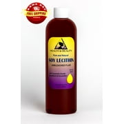 LECITHIN SOY UNBLEACHED FLUID LIQUID EMULSIFIER STABILIZER EMOLLIENT PURE 12 OZ