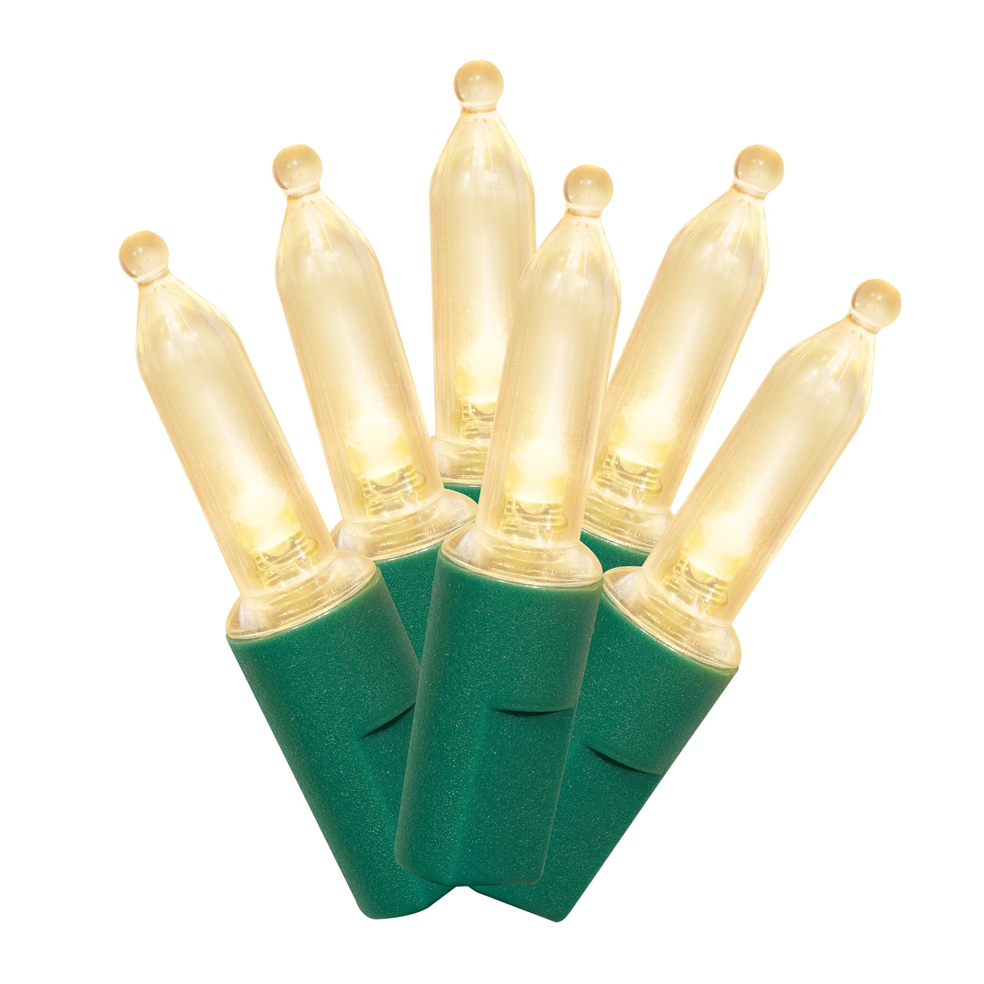 Holiday Time - Brandclub - Indoor/Outdoor 100-Count LED Random Twinkle Mini  Christmas String Lights, Warm White, 19.5', by Holiday Time, image size:2000x2000