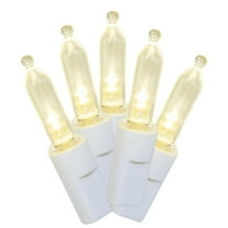 Indoor/Outdoor 100-Count LED Mini Christmas Lights, Warm White, 19.5', Holiday Time