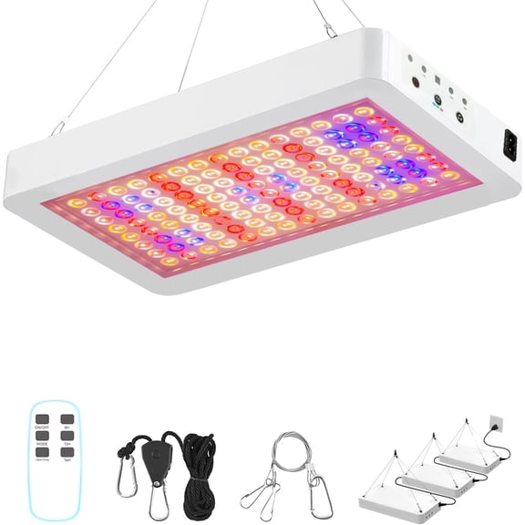 LED 1000W Grow Light Full Spectrum, Plant Grow Light with Veg & Bloom Switch for Hydroponic Indoor Plants LED Grow Lamp with Daisy Chain