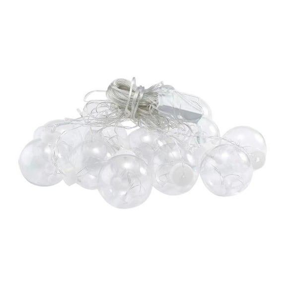 LED 11FT Globe Ball String Lights, Bubble Ball Fairy String Lights Battery Powered for Indoor Outdoor Festival Home Decor