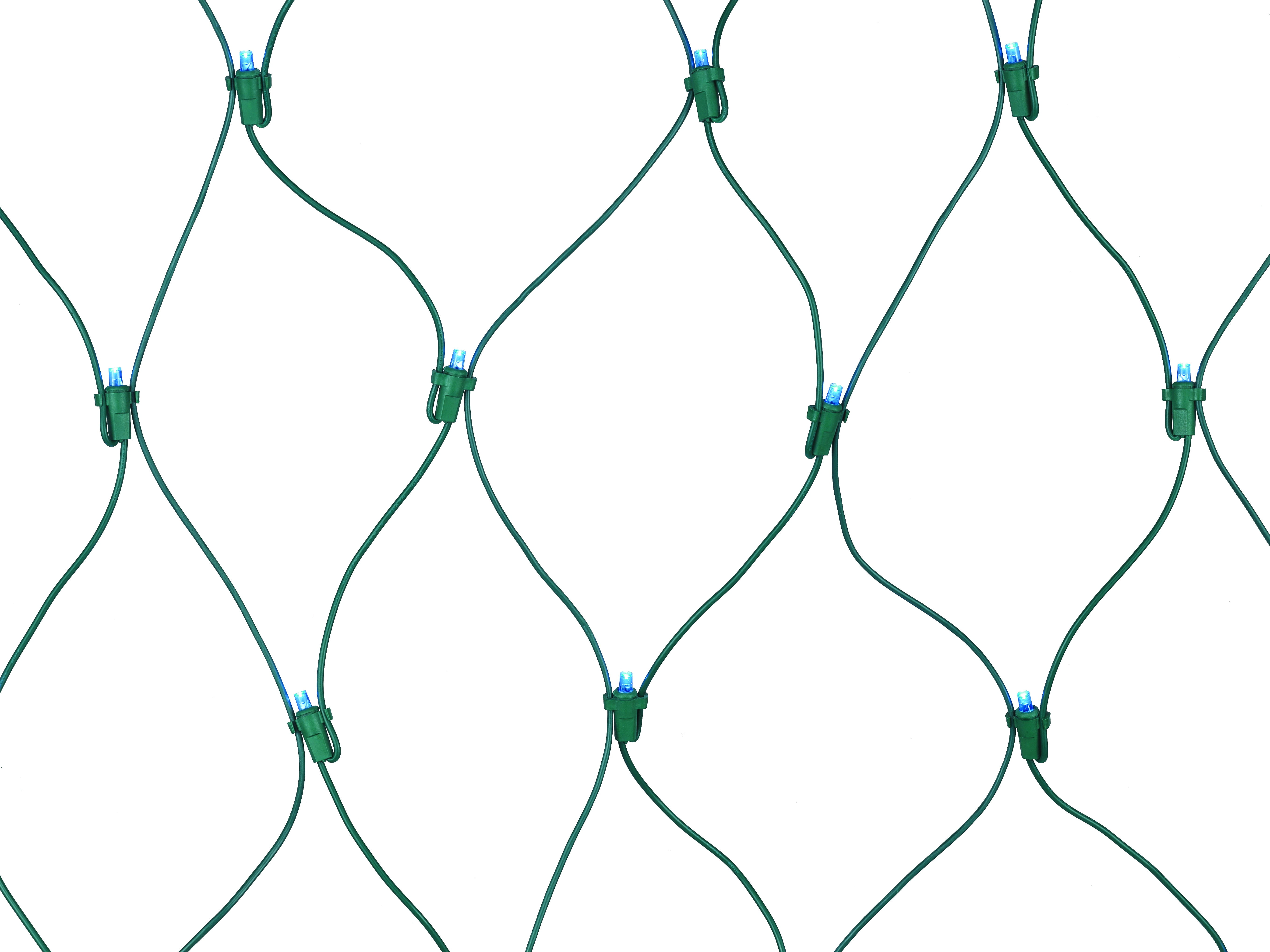 Indoor/Outdoor 150-Count LED Christmas Net Lights, Blue, 6' x 4', by ...