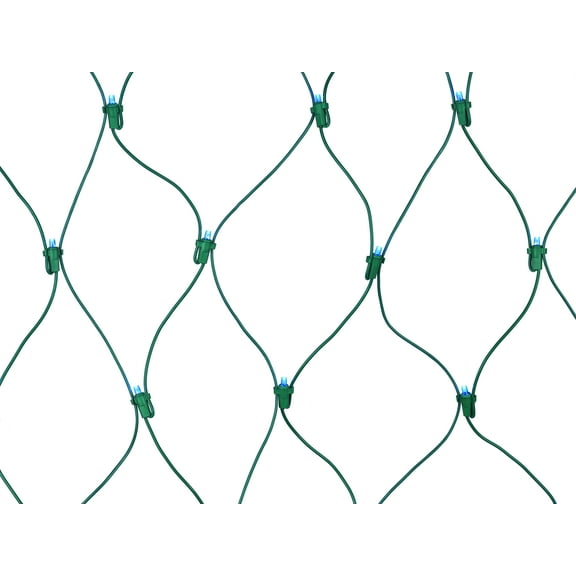 Indoor/Outdoor 150-Count LED Christmas Net Lights, Blue, 6' x 4', by Holiday Time