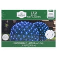thumbnail image 1 of Indoor/Outdoor 150-Count LED Christmas Net Lights, Blue, Green Wire, 6' x 4', by Holiday Time, 1 of 7