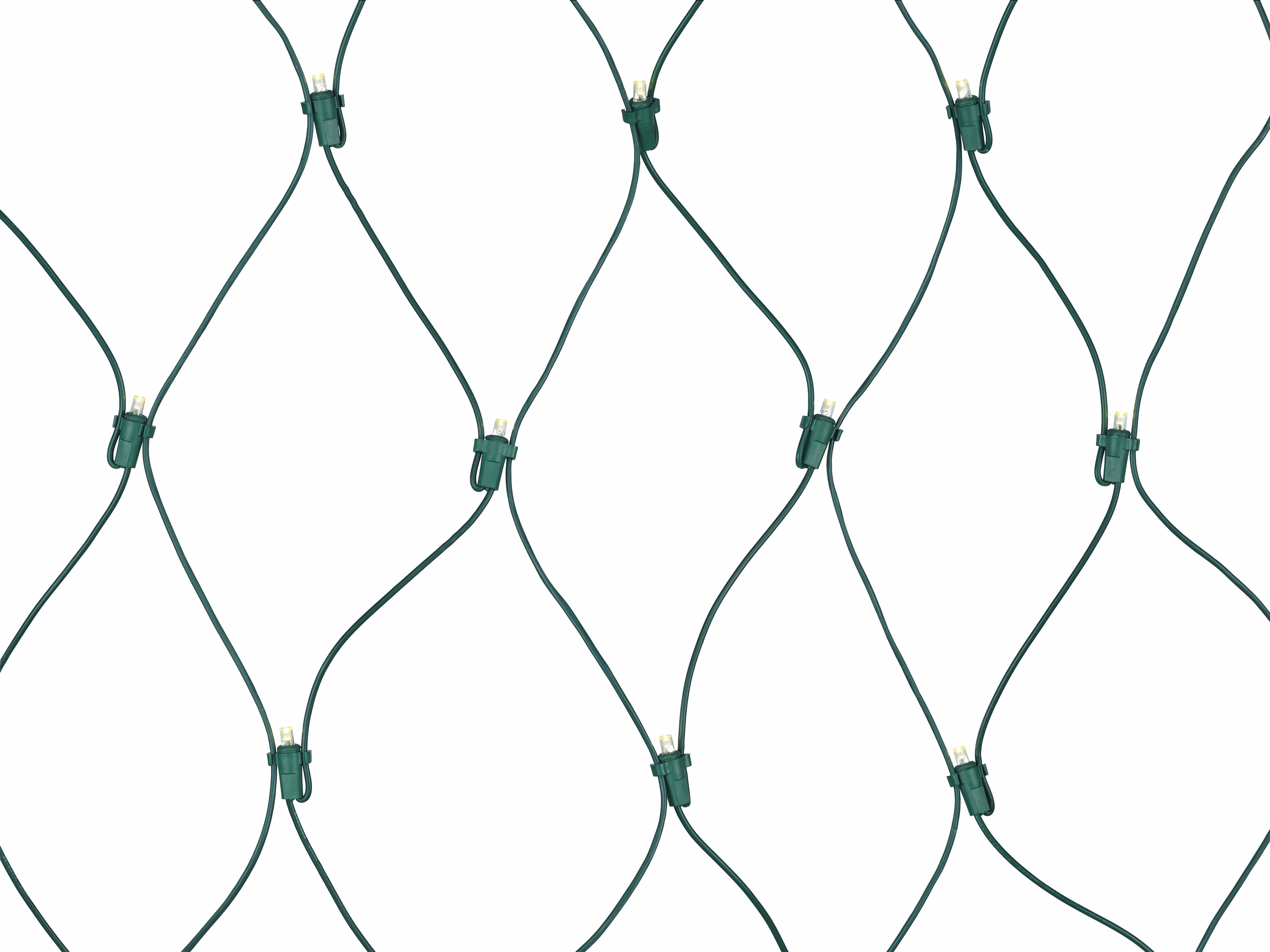 Indoor/Outdoor 150-Count LED Christmas Net Lights, Warm White, 6' x 4', by Holiday Time